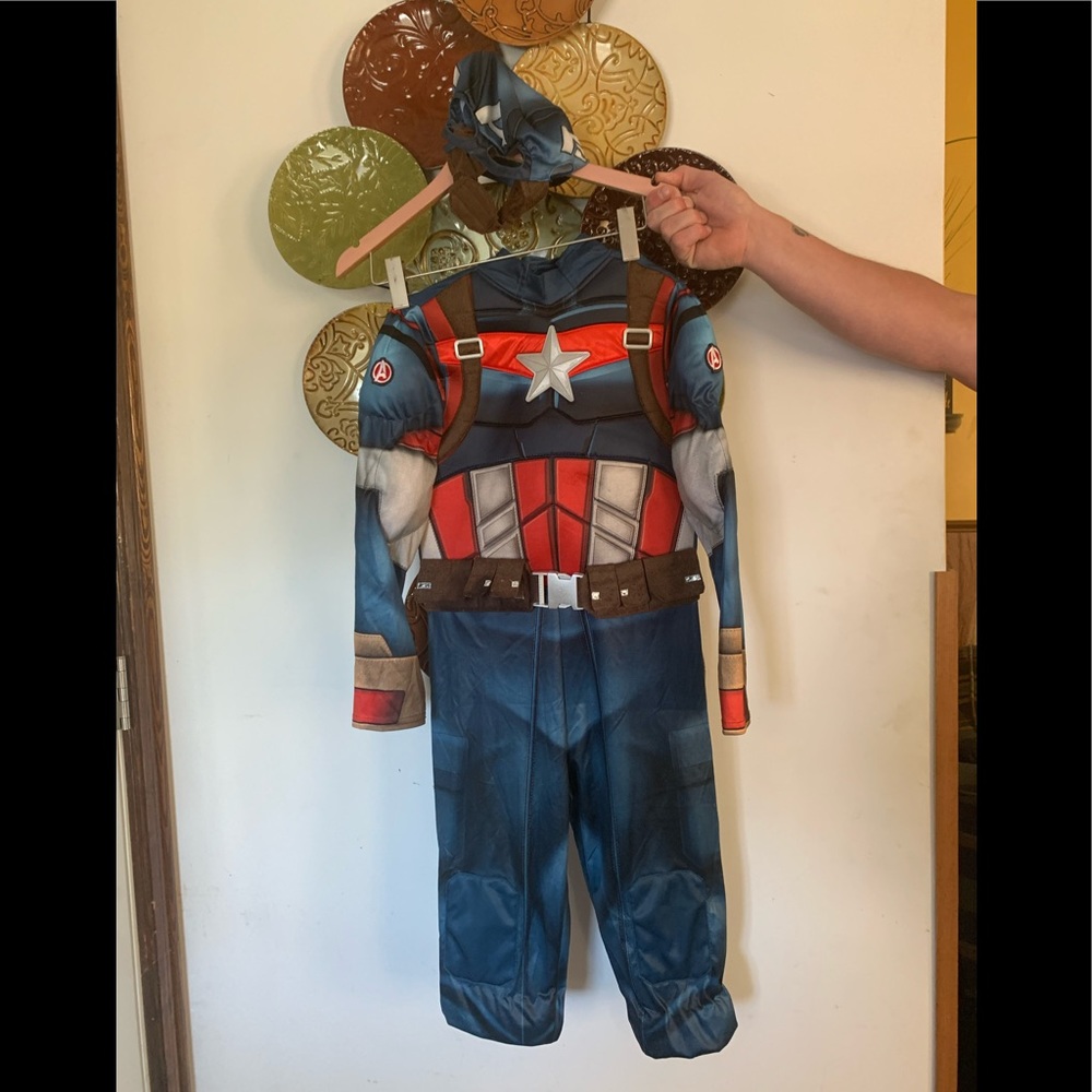 Captain america costume plus head mask